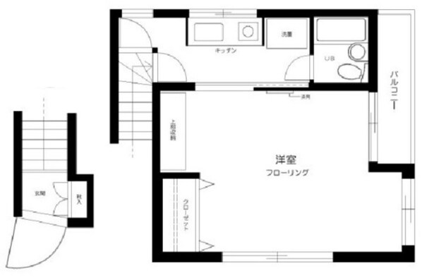 中板橋駅 徒歩10分 2階の物件間取画像